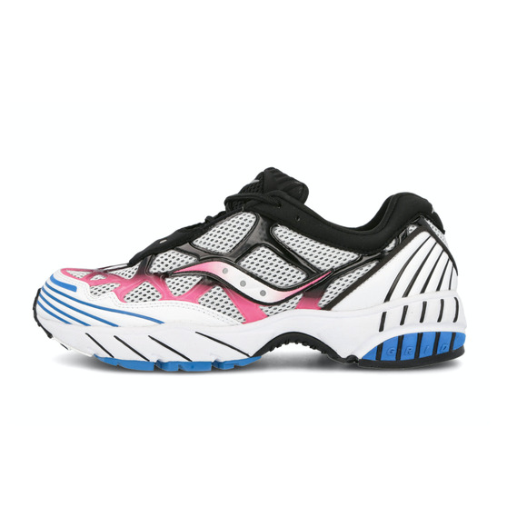 NEW Size 5 Mens Saucony Grid Web White/Pink/Blue Athletic Sneakers S70466-4